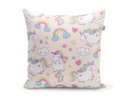 Sablio Polštář Jednorožci - 40x40 cm (Varianta Sablio Polštář Jednorožci - 40x40 cm)