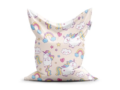 Sablio Sedací vak Classic Jednorožci - 150x100 cm (Varianta Sablio Sedací vak Classic Jednorožci - 150x100 cm)