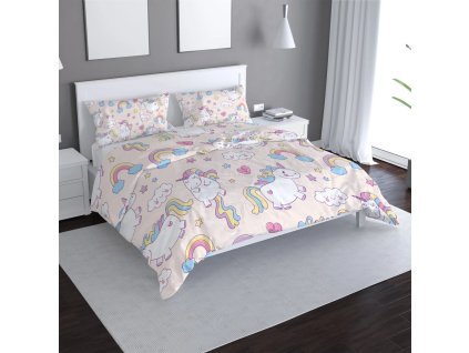 Sablio Povlečení Jednorožci - 140x200 / 90x70 (Varianta Sablio Povlečení Jednorožci - 140x200 / 90x70)