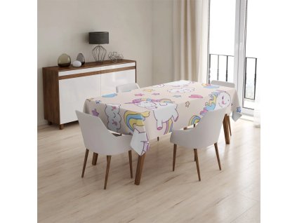 Sablio Ubrus Jednorožci - 130x130 cm (Varianta Sablio Ubrus Jednorožci - 130x130 cm)