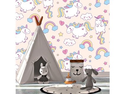 Sablio Tapeta Jednorožci - 125x75 cm (Varianta Sablio Tapeta Jednorožci - 125x75 cm)