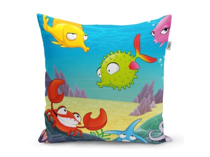 Sablio Polštář Podmořský svět 2 - 40x40 cm (Varianta Sablio Polštář Podmořský svět 2 - 40x40 cm)