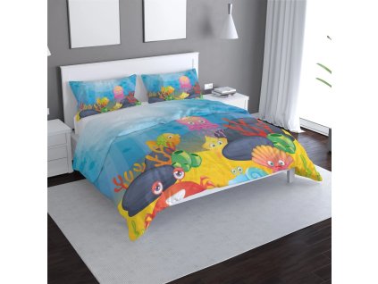 Sablio Povlečení Podmořský svět - 140x200 / 90x70 (Varianta Sablio Povlečení Podmořský svět - 140x200 / 90x70)