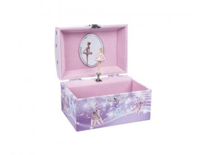 Goki hrací skříňka Baletka fialová
