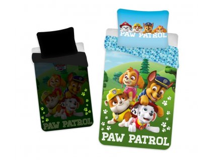 JERRY FABRICS Povlečení Paw Patrol PP203 svítící Bavlna, 140/200, 70/90 cm