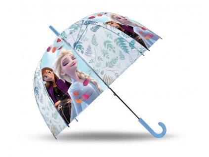 EUROSWAN Vystřelovací průhledný deštník Ledové Království POE, 2 cm