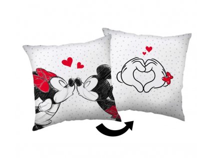 JERRY FABRICS Polštářek Mickey and Minnie Love 05 Polyester, 40/40 cm