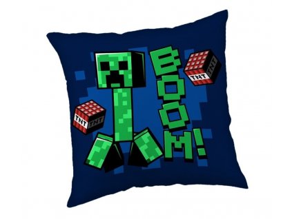 JERRY FABRICS Polštářek Minecraft Jolly Boom Polyester, 40/40 cm