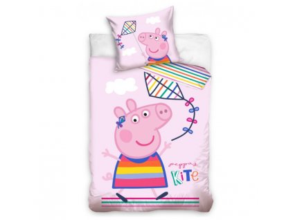 Povlečení do postýlky Peppa Pig drakiáda
