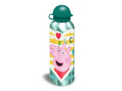 EUROSWAN ALU láhev Peppa Pig zelená Hliník, Plast, 500 ml