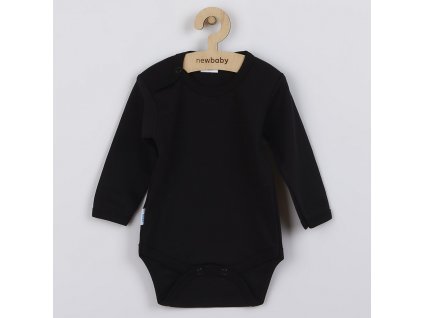 Body dlouhý rukáv New Baby - černé (Velikost 50)