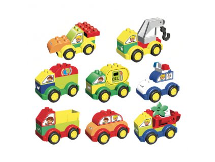 L-W Toys Junior kostky Auta 62 ks