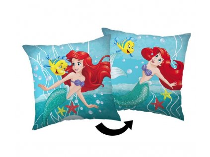 JERRY FABRICS Mikroplyšový polštářek Ariel Friends Polyester, 35/35 cm