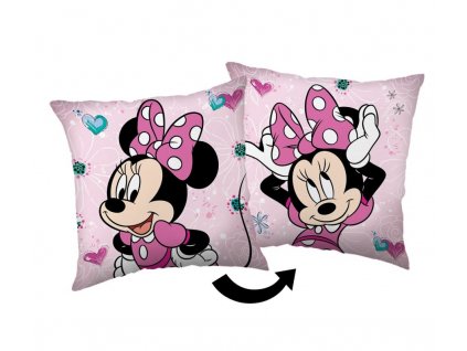 Povlak na polštářek Minnie Pink bow 02, 40/40 cm