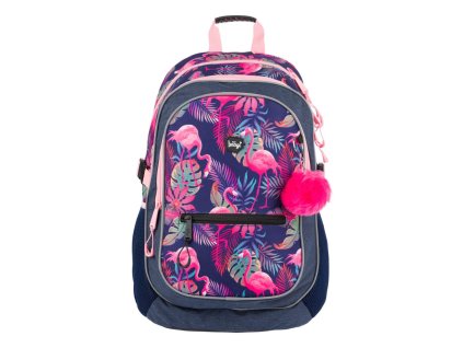 Baagl školní batoh/aktovka Flamingo s plameňáky