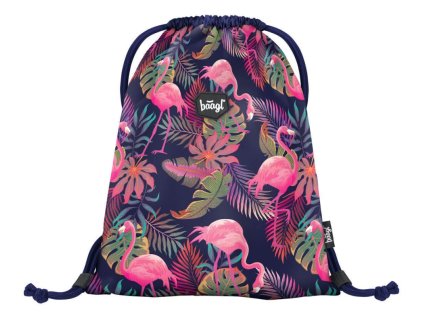 Baagl školní sáček na přezůvky/cvičky Flamingo