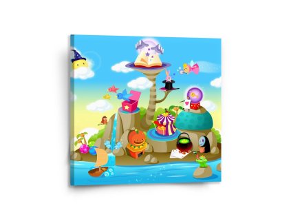 Sablio Obraz Pohádkový svět - 110x110 cm (Varianta Sablio Obraz Pohádkový svět - 110x110 cm)