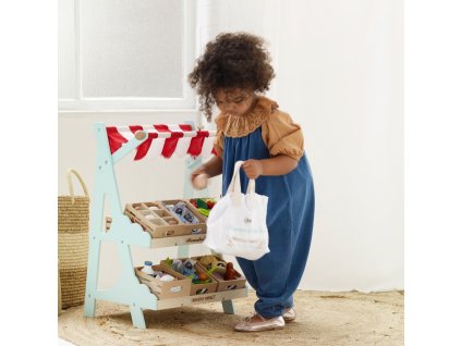 TV181 honeybee market revamp 2021 child shopping using cotton bag
