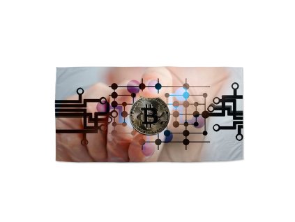 Sablio Ručník Bitcoin - 30x50 cm (Varianta Sablio Ručník Bitcoin - 30x50 cm)