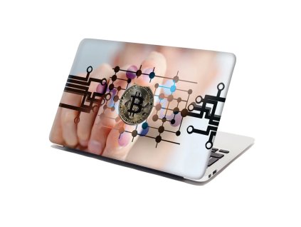 Sablio Samolepka na notebook Bitcoin - 29x20 cm (Varianta Sablio Samolepka na notebook Bitcoin - 29x20 cm)