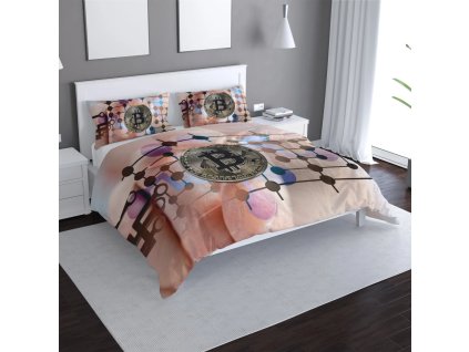 Sablio Povlečení Bitcoin - 140x200 / 90x70 (Varianta Sablio Povlečení Bitcoin - 140x200 / 90x70)