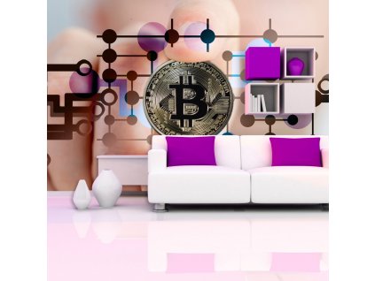 Sablio Tapeta Bitcoin - 125x75 cm (Varianta Sablio Tapeta Bitcoin - 125x75 cm)