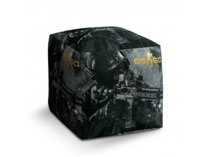 Sablio Taburet Cube CS:GO Voják 1: 40x40x40 cm
