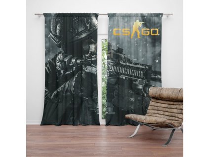 Sablio Závěs CS:GO Voják 1: 2ks 140x250cm