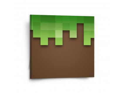 Sablio Obraz Green Blocks - 110x110 cm (Varianta Sablio Obraz Green Blocks - 110x110 cm)