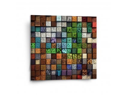 Sablio Obraz Blocks Abstract - 110x110 cm (Varianta Sablio Obraz Blocks Abstract - 110x110 cm)