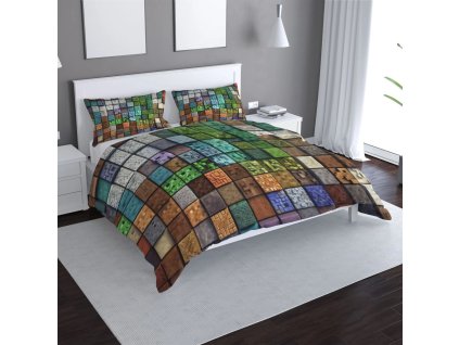 Sablio Povlečení Blocks Abstract - 140x200 / 90x70 (Varianta Sablio Povlečení Blocks Abstract - 140x200 / 90x70)