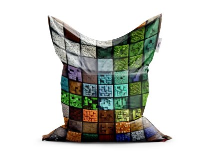 Sablio Sedací vak Classic Blocks Abstract - 150x100 cm (Varianta Sablio Sedací vak Classic Blocks Abstract - 150x100 cm)