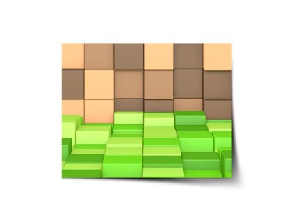 Sablio Plakát Blocks 3D - 120x80 cm (Varianta Sablio Plakát Blocks 3D - 120x80 cm)
