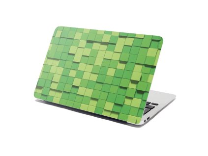 Sablio Samolepka na notebook Green Blocks 3D - 29x20 cm (Varianta Sablio Samolepka na notebook Green Blocks 3D - 29x20 cm)