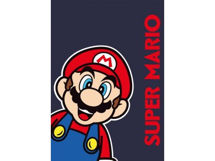 FARO Fleece deka Super Mario Polyester, 100/140 cm