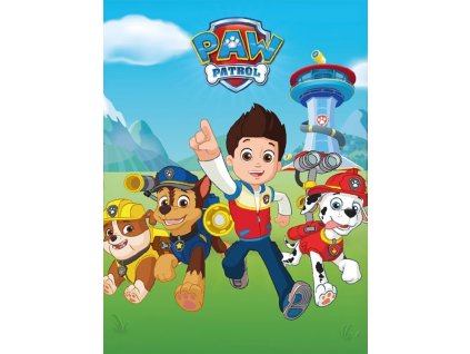 FARO Fleece deka Paw Patrol parta Polyester, 100/140 cm