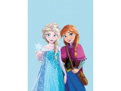 FARO Fleece deka Ledové Království Anna a Elsa Polyester, 100/140 cm