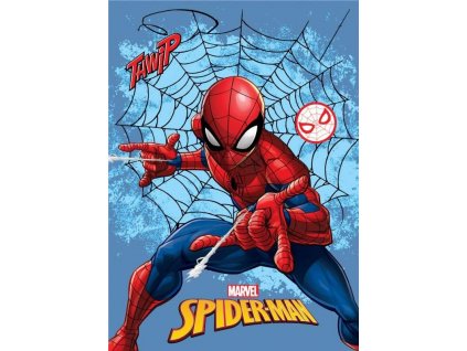 FARO Fleece deka Spiderman pavučina, 100/140 cm