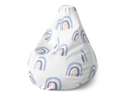 Sablio Sedací vak Pear Duha - 140 x 100 x 25 cm (Varianta Sablio Sedací vak Pear Duha - 140 x 100 x 25 cm)