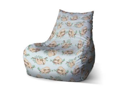 Sablio Sedací vak Bean Lenochodi na větvi - 100 x 90 x 45 cm (Varianta Sablio Sedací vak Bean Lenochodi na větvi - 60 x 70 x 70 cm)