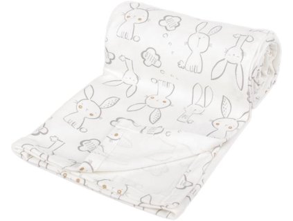 6337 1023 lehka letni deka 100x150cm zajicci