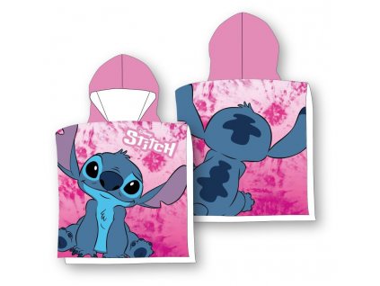 FA 140621 ponco lilo and stitch pink micro