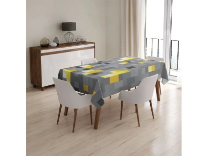 Sablio Ubrus Blocks 2 - 130x130 cm (Varianta Sablio Ubrus Blocks 2 - 130x130 cm)