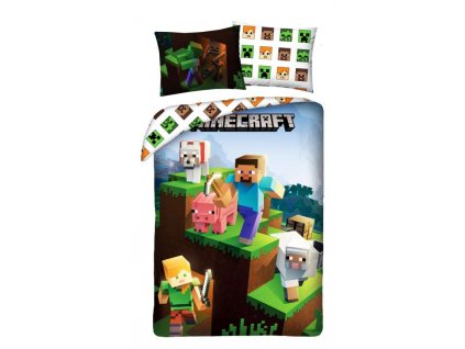 Halantex bavlněné ložní povlečení Minecraft Farma animals