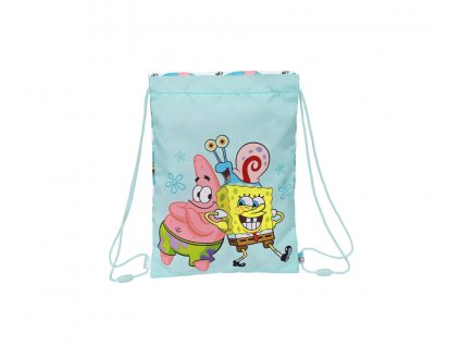 Safta dětský vak na přezůvky Spongebob Stay Positive 34cm