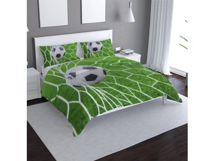 Sablio Povlečení Fotbalový míč v bráně - 140x200 / 90x70 (Varianta Sablio Povlečení Fotbalový míč v bráně - 140x200 / 90x70)