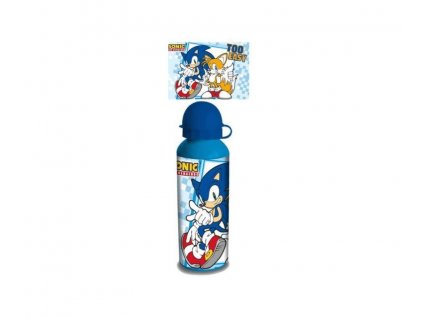 Coriex Ježek Sonic aluminiová láhev 500ml modré víčko