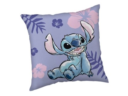 JERRY FABRICS Mikroplyšový polštářek Lilo and Stitch Polyester, 40/40 cm