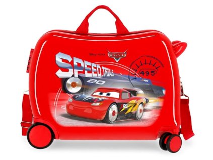 JOUMMABAGS Dětský kufřík na kolečkách Cars Speed Trails MAXI ABS plast, 50x38x20 cm, objem 34 l