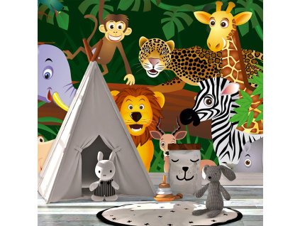 Sablio Tapeta Zvířátka - 125x75 cm (Varianta Sablio Tapeta Zvířátka - 125x75 cm)